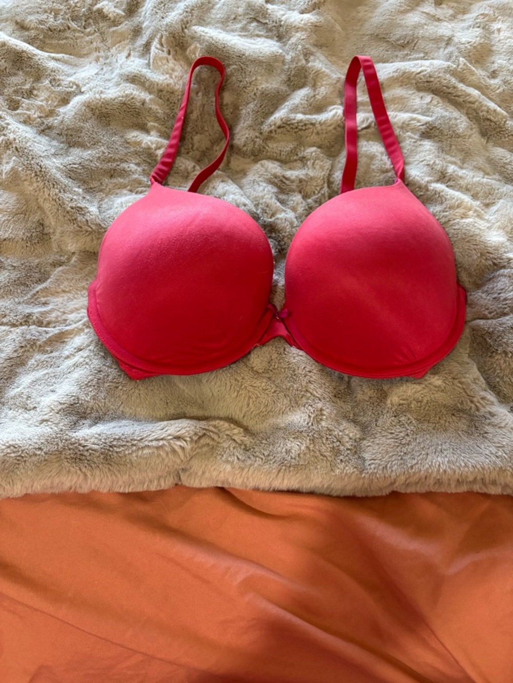 Victoria's Secret Hot Pink Padded T-Shirt Bra